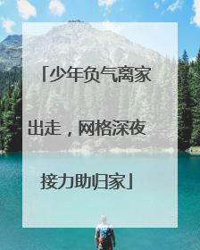 少年负气离家出走，网格深夜接力助归家