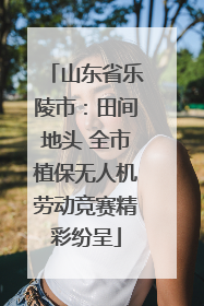 山东省乐陵市：田间地头 全市植保无人机劳动竞赛精彩纷呈