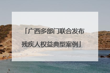 广西多部门联合发布残疾人权益典型案例
