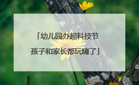 幼儿园办起科技节 孩子和家长都玩嗨了