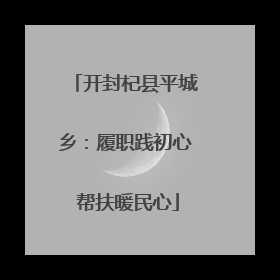 开封杞县平城乡：履职践初心 帮扶暖民心