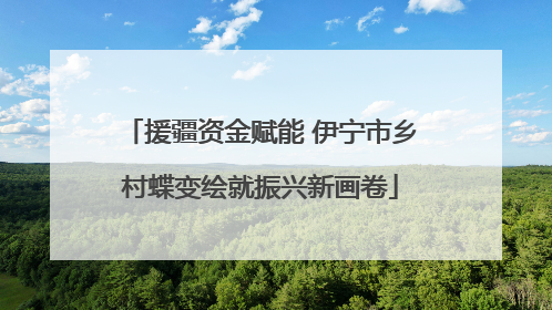 援疆资金赋能 伊宁市乡村蝶变绘就振兴新画卷