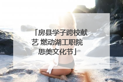 房县学子跨校献艺 燃动湖工职院思美文化节