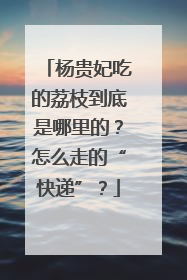 杨贵妃吃的荔枝到底是哪里的？怎么走的“快递”？