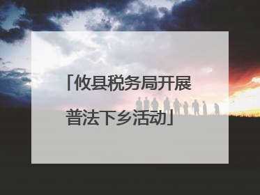 攸县税务局开展普法下乡活动