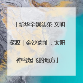 新华全媒头条·文明探源｜金沙遗址：太阳神鸟起飞的地方