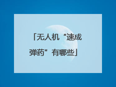 无人机“速成弹药”有哪些