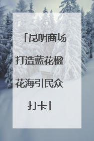 昆明商场打造蓝花楹花海引民众打卡