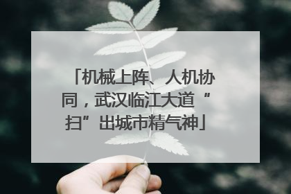 机械上阵、人机协同，武汉临江大道“扫”出城市精气神