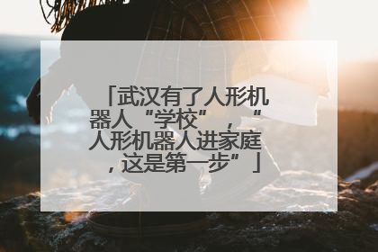 武汉有了人形机器人“学校”，“人形机器人进家庭，这是第一步”