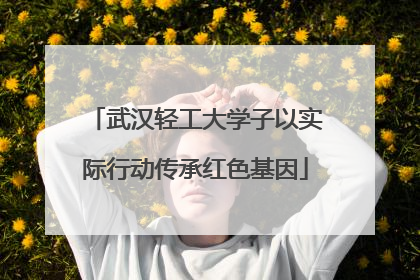 武汉轻工大学子以实际行动传承红色基因