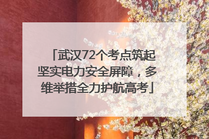 武汉72个考点筑起坚实电力安全屏障，多维举措全力护航高考