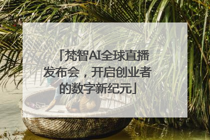 梵智AI全球直播发布会，开启创业者的数字新纪元