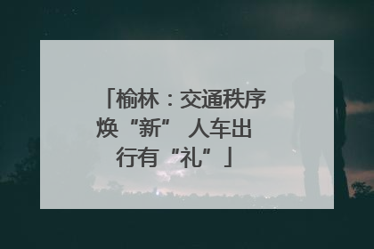 榆林：交通秩序焕“新” 人车出行有“礼”
