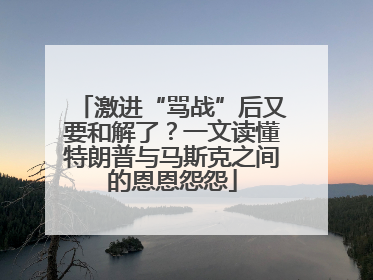 激进“骂战”后又要和解了？一文读懂特朗普与马斯克之间的恩恩怨怨
