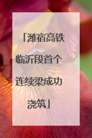 潍宿高铁临沂段首个连续梁成功浇筑