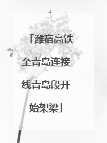 潍宿高铁至青岛连接线青岛段开始架梁