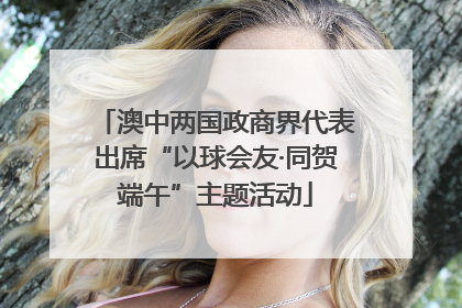 澳中两国政商界代表出席“以球会友·同贺端午”主题活动