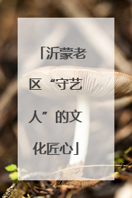 沂蒙老区“守艺人”的文化匠心