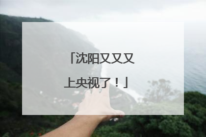 沈阳又又又上央视了！