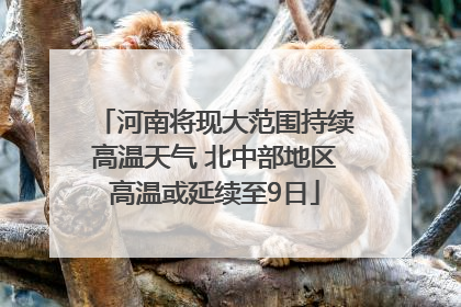 河南将现大范围持续高温天气 北中部地区高温或延续至9日