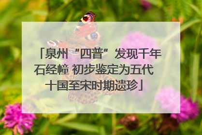 泉州“四普”发现千年石经幢 初步鉴定为五代十国至宋时期遗珍