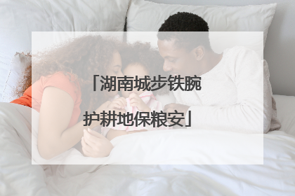 湖南城步铁腕护耕地保粮安