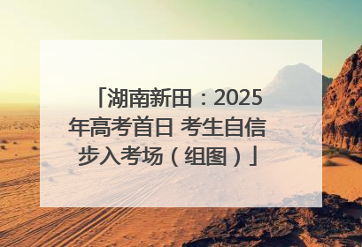 湖南新田：2025年高考首日 考生自信步入考场（组图）