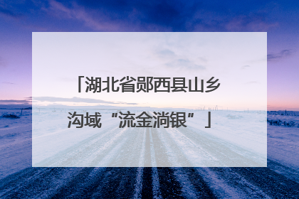 湖北省郧西县山乡沟域“流金淌银”