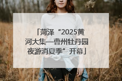 菏泽“2025黄河大集—曹州牡丹园夜游消夏季”开幕