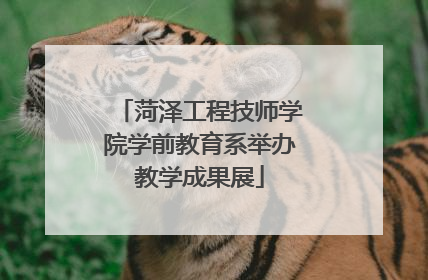 菏泽工程技师学院学前教育系举办教学成果展