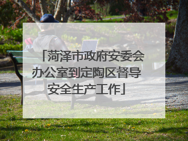 菏泽市政府安委会办公室到定陶区督导安全生产工作