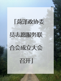 菏泽政协委员志愿服务联合会成立大会召开