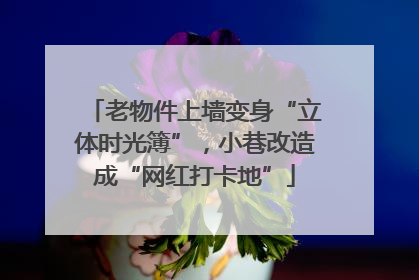 老物件上墙变身“立体时光簿”，小巷改造成“网红打卡地”