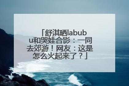舒淇晒labubu和哭娃合影：一同去郊游！网友：这是怎么火起来了？