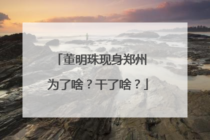 董明珠现身郑州 为了啥？干了啥？