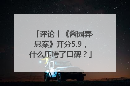 评论丨《酱园弄·悬案》开分5.9，什么压垮了口碑？