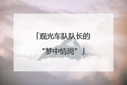 观光车队队长的“梦中情岗”