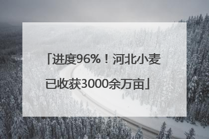 进度96%！河北小麦已收获3000余万亩