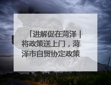 进解促在菏泽｜将政策送上门，菏泽市自贸协定政策专题宣讲会召开