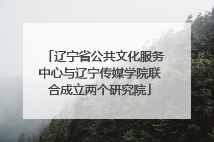 辽宁省公共文化服务中心与辽宁传媒学院联合成立两个研究院