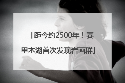 距今约2500年！赛里木湖首次发现岩画群