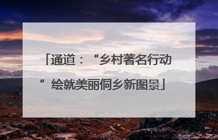 通道：“乡村著名行动”绘就美丽侗乡新图景