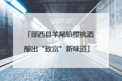 郧西县羊尾镇樱桃酒酿出“致富”新味道