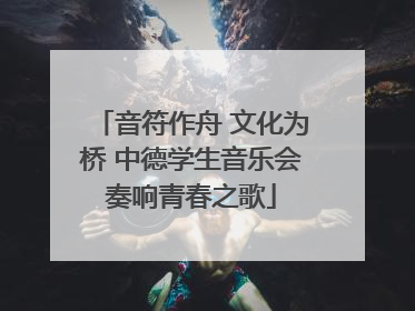 音符作舟 文化为桥 中德学生音乐会奏响青春之歌