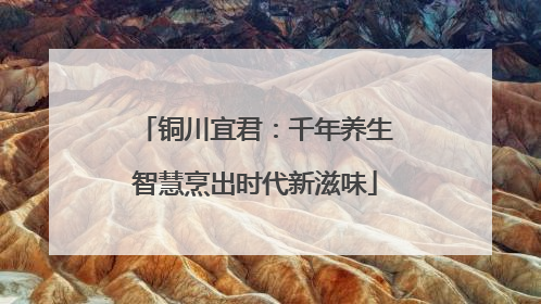 铜川宜君：千年养生智慧烹出时代新滋味