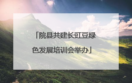 院县共建长豇豆绿色发展培训会举办