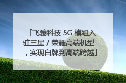 飞骧科技 5G 模组入驻三星 / 荣耀高端机型，实现白牌到高端跨越