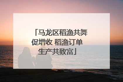 马龙区稻渔共舞促增收 稻渔订单生产共致富