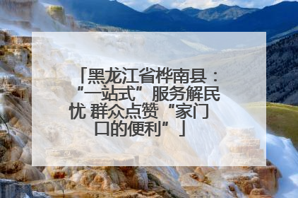 黑龙江省桦南县：“一站式”服务解民忧 群众点赞“家门口的便利”